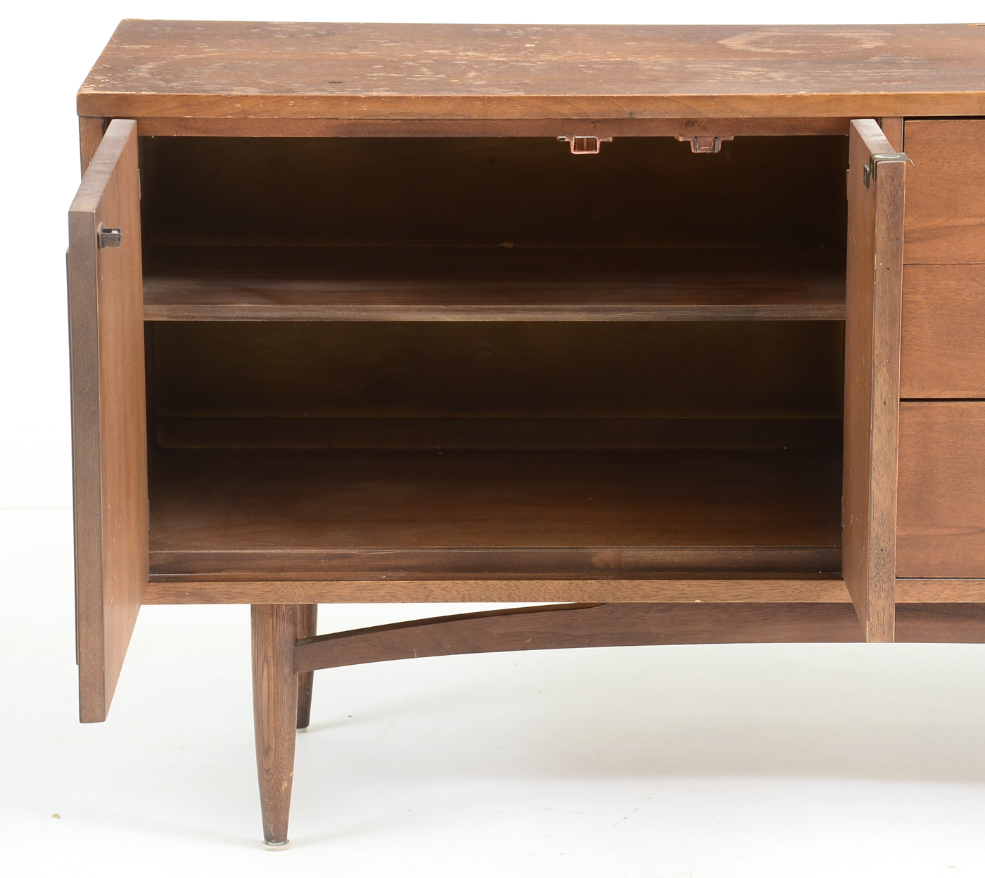 "Sculptra" Walnut Credenza by Broyhill