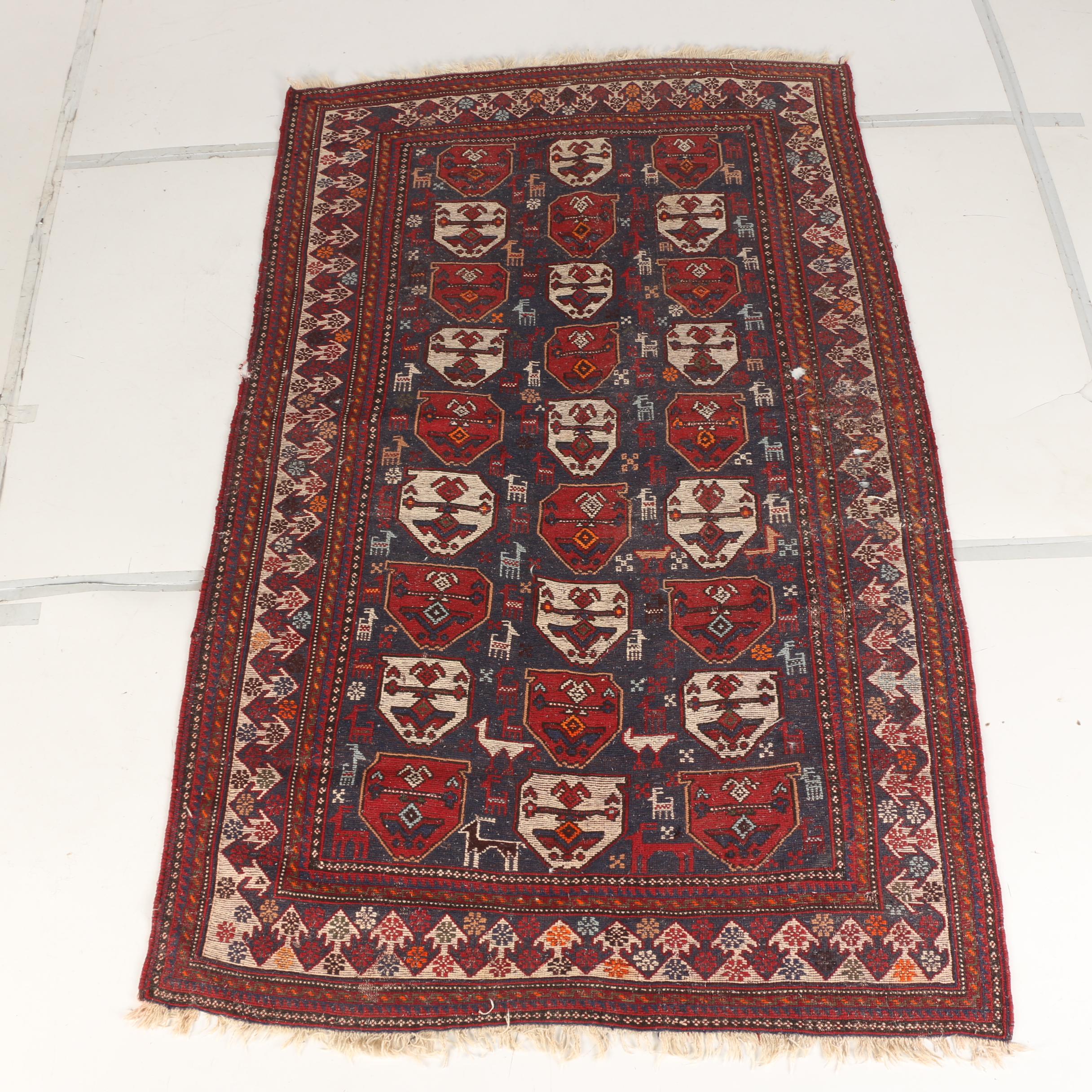 Handwoven Afshari Wool Area Rug