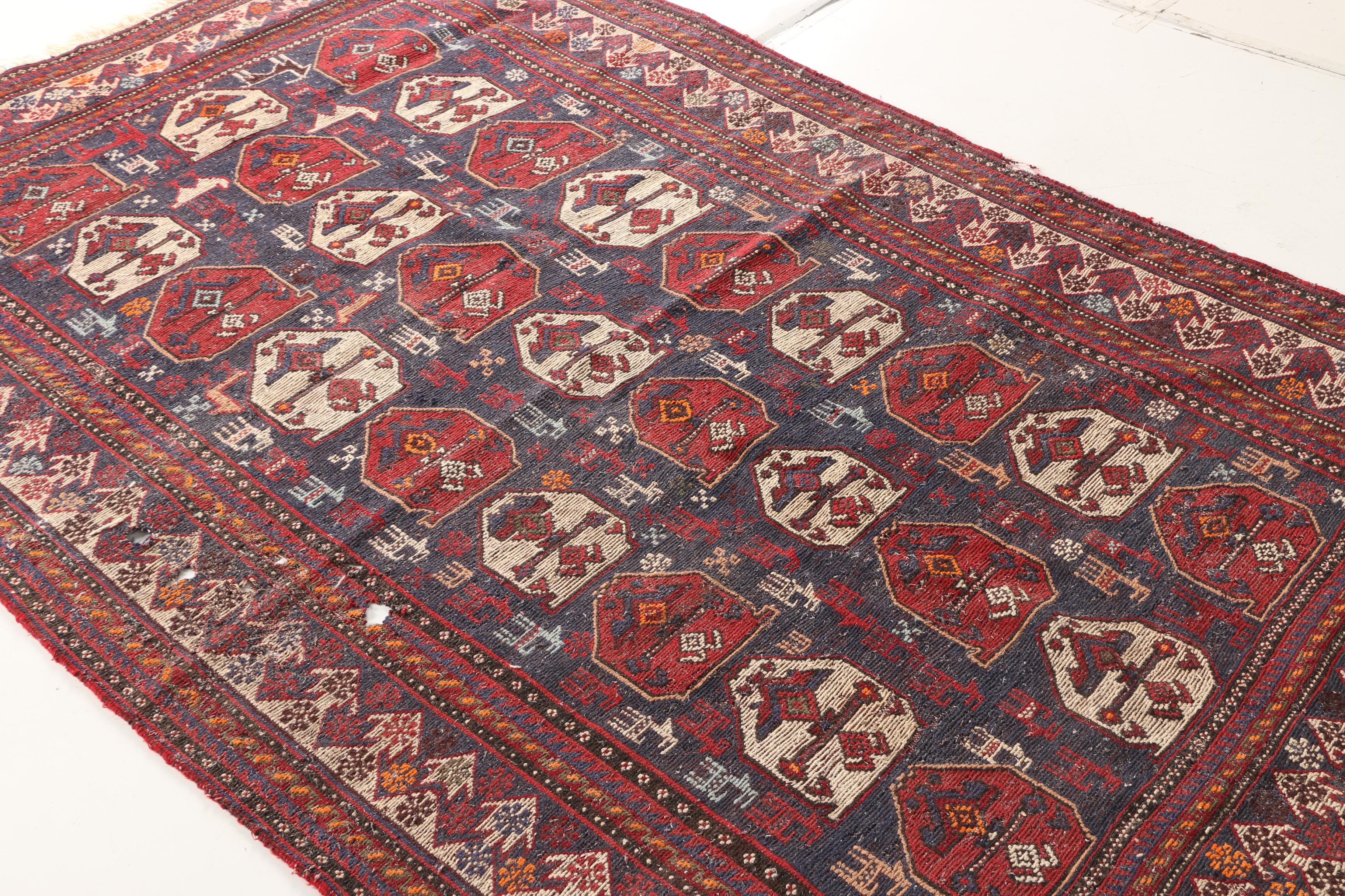 Handwoven Afshari Wool Area Rug