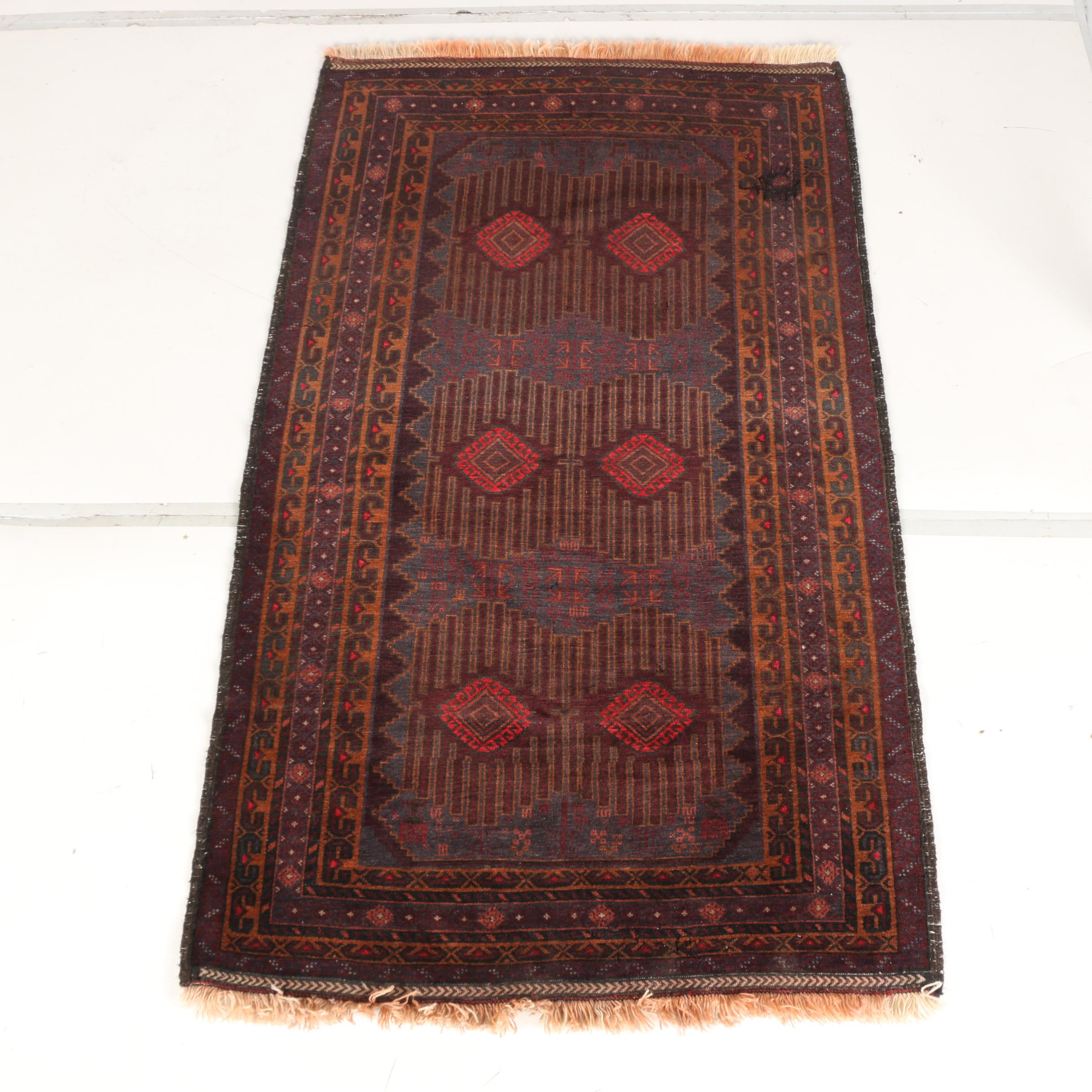 Hand-Knotted Pakistani Wool Area Rug