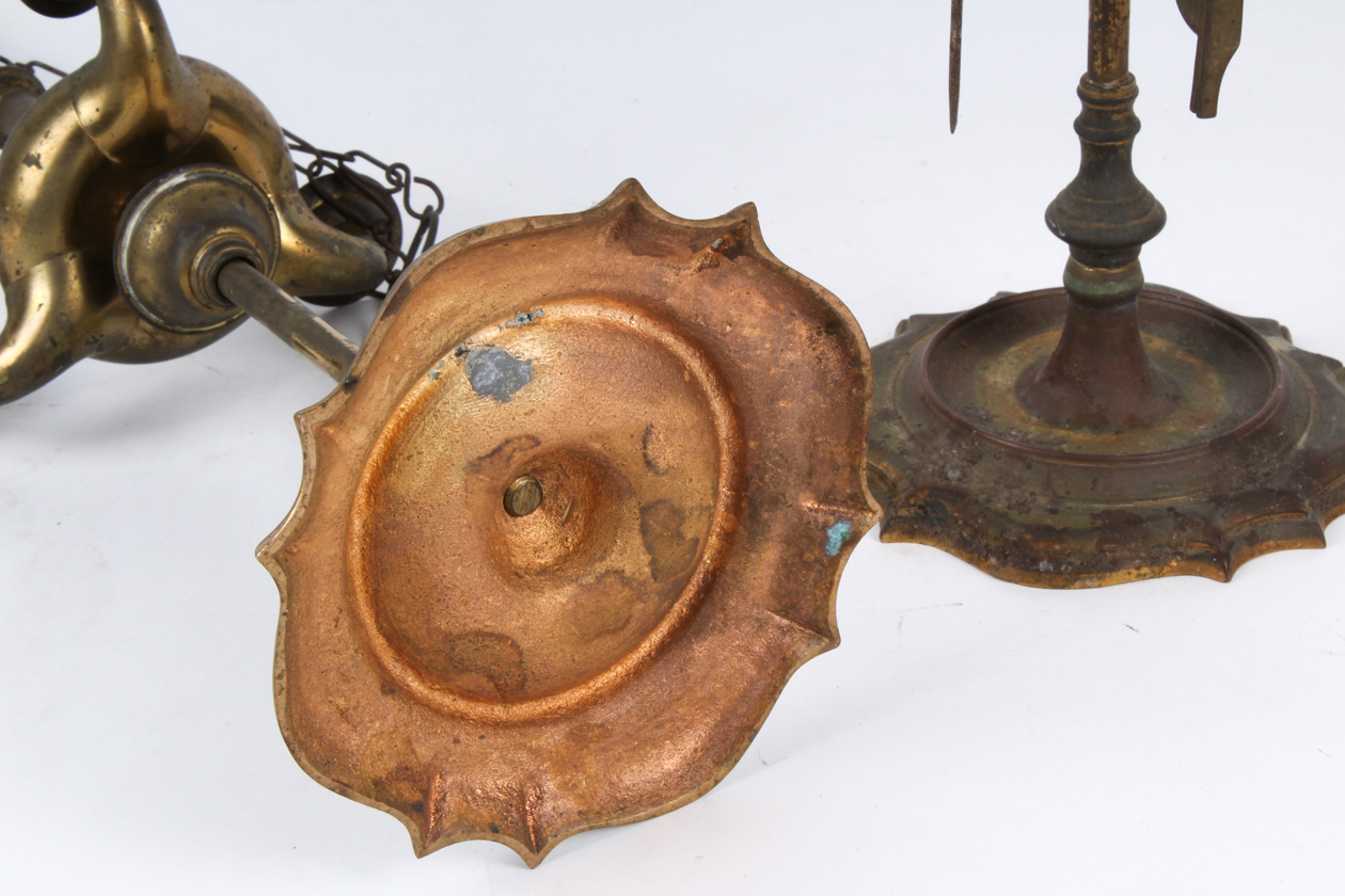 Vintage Brass Oil Lamps