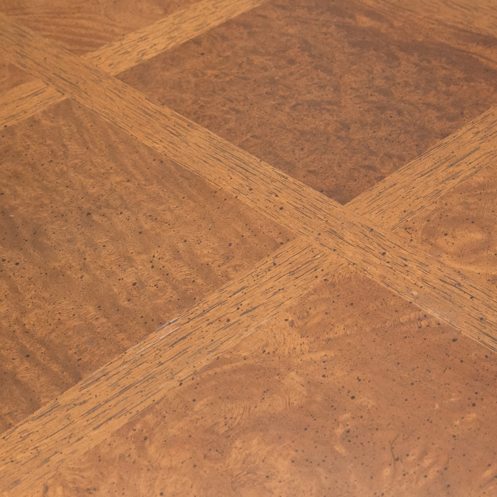 Burl Inlaid Parsons Table