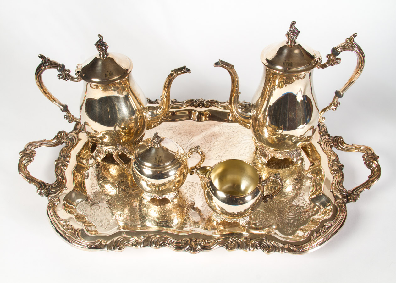 F. B. Rogers Silver Plated Tea and Coffee Service Set