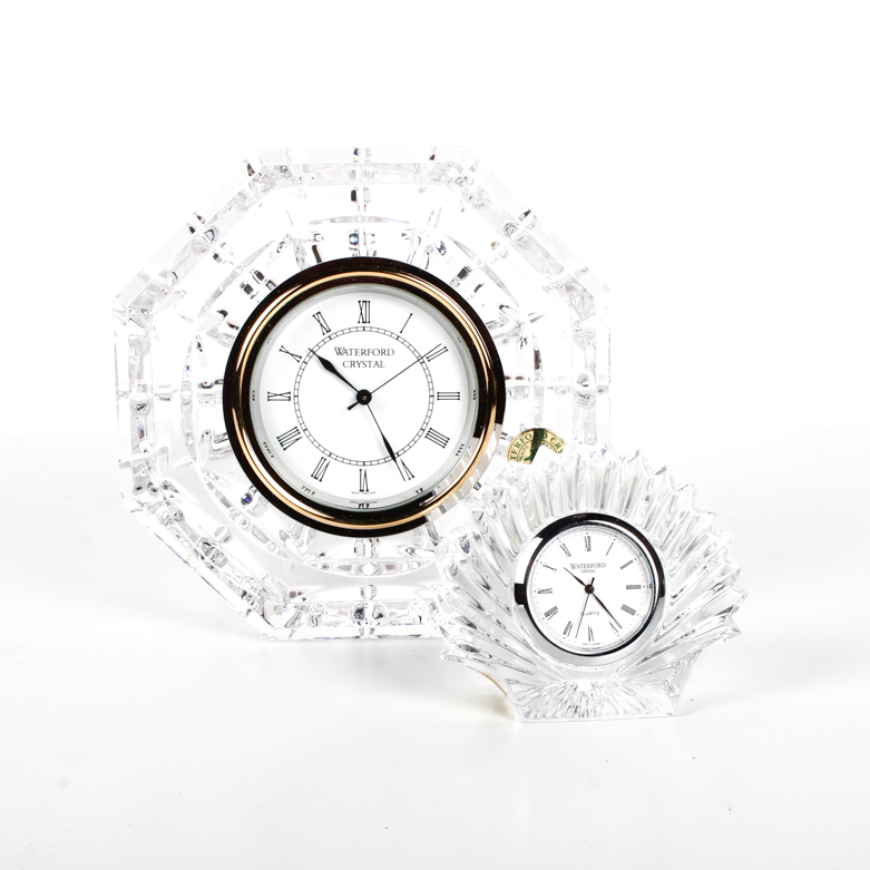 Two Waterford Crystal Clocks