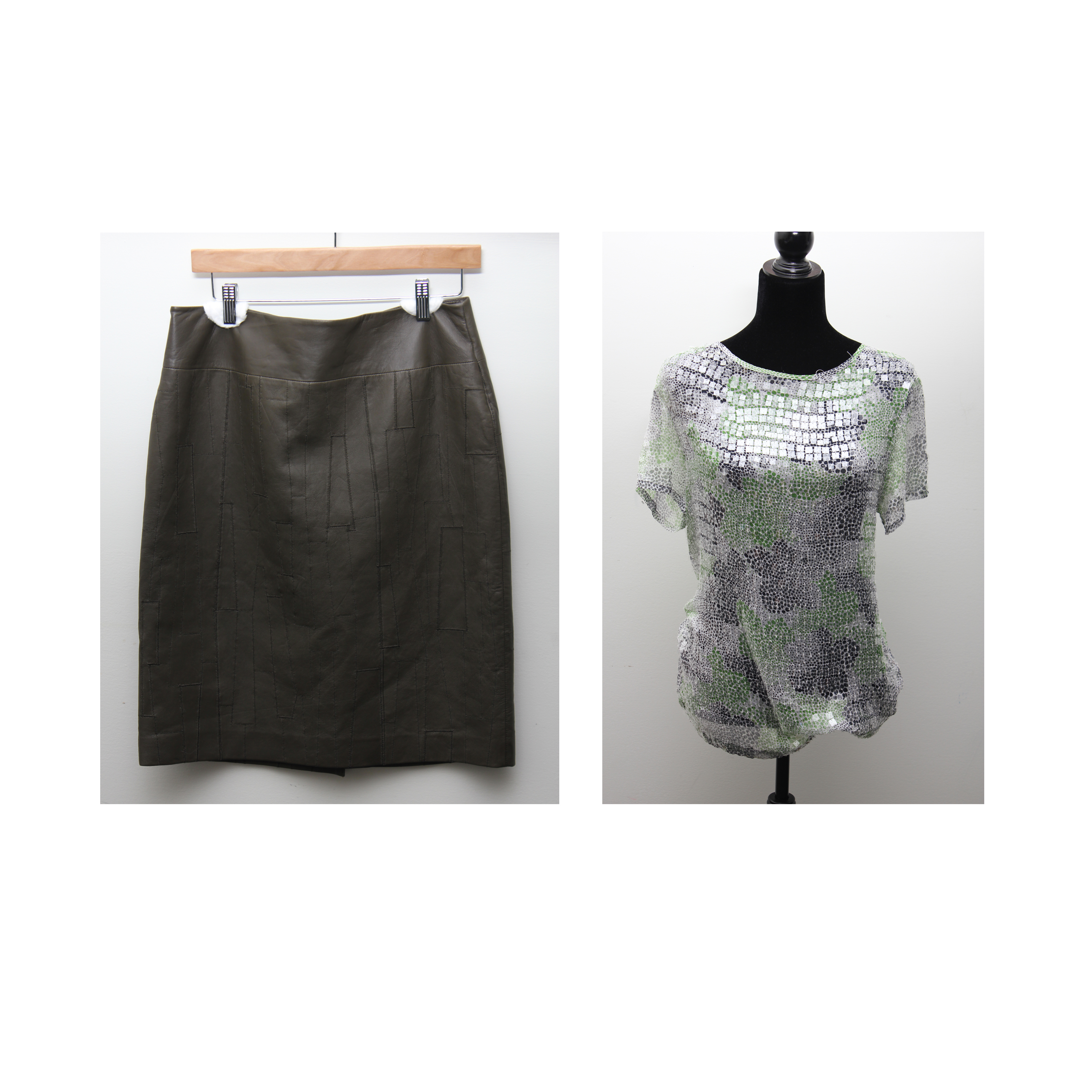 Tory Burch Top and Worth Leather Skirt