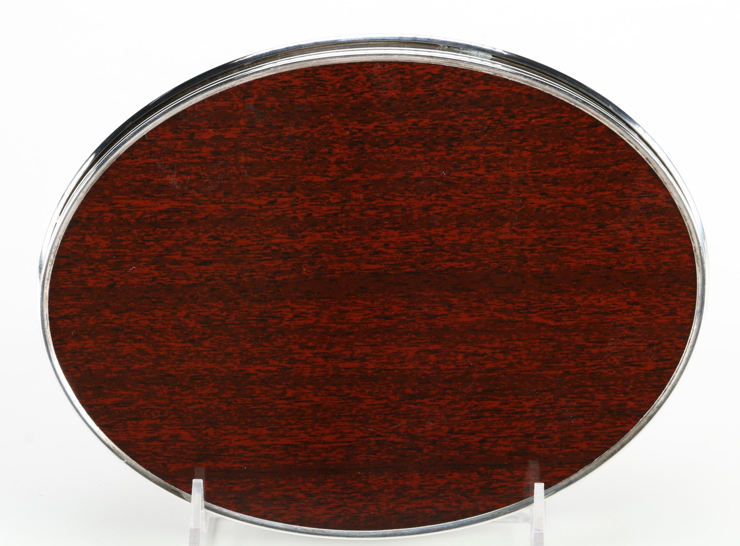 National Sterling Silver Salt and Pepper Shakers with Alvin Sterling Rim Tray