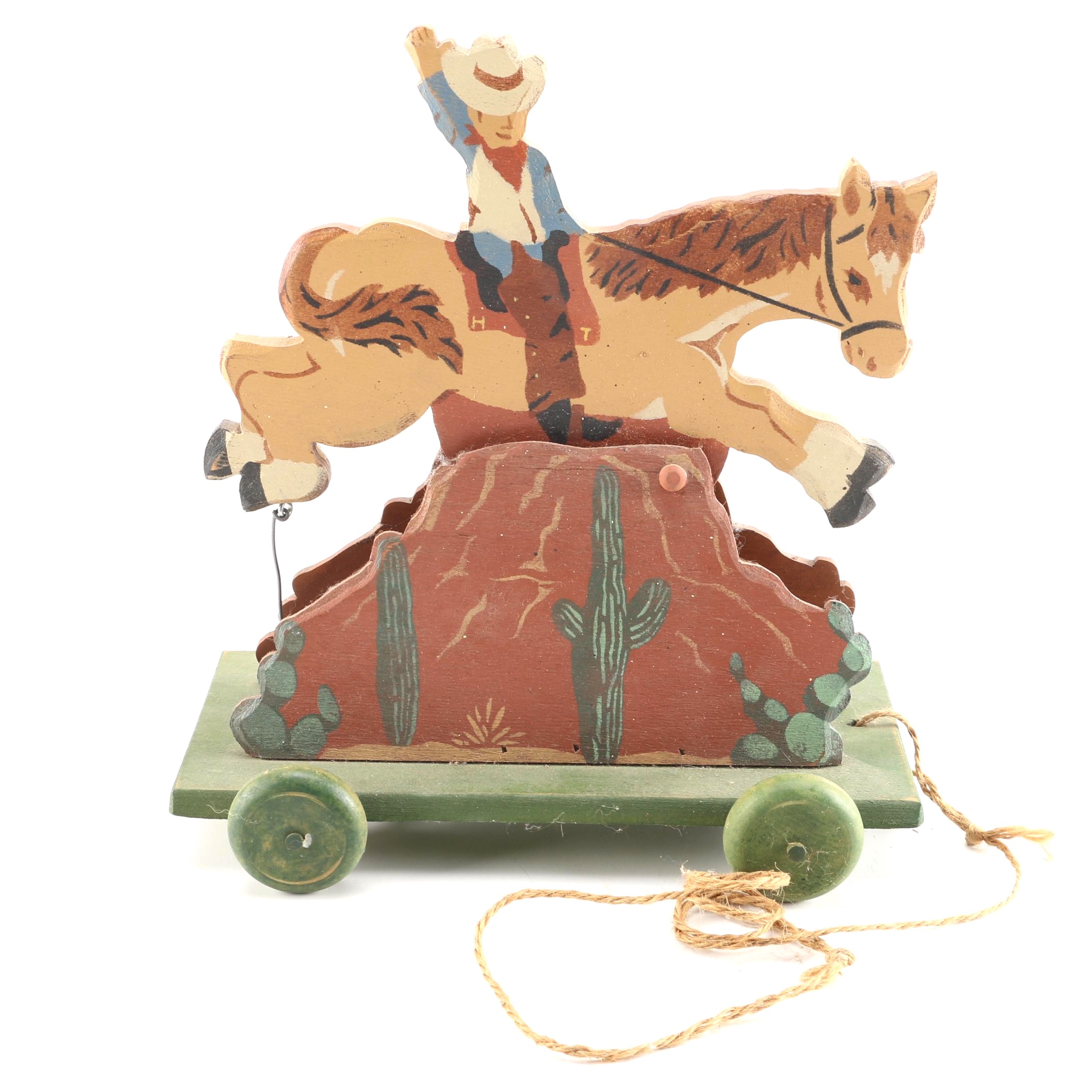 Heritage Toys Vintage Cowboy Pull Toy