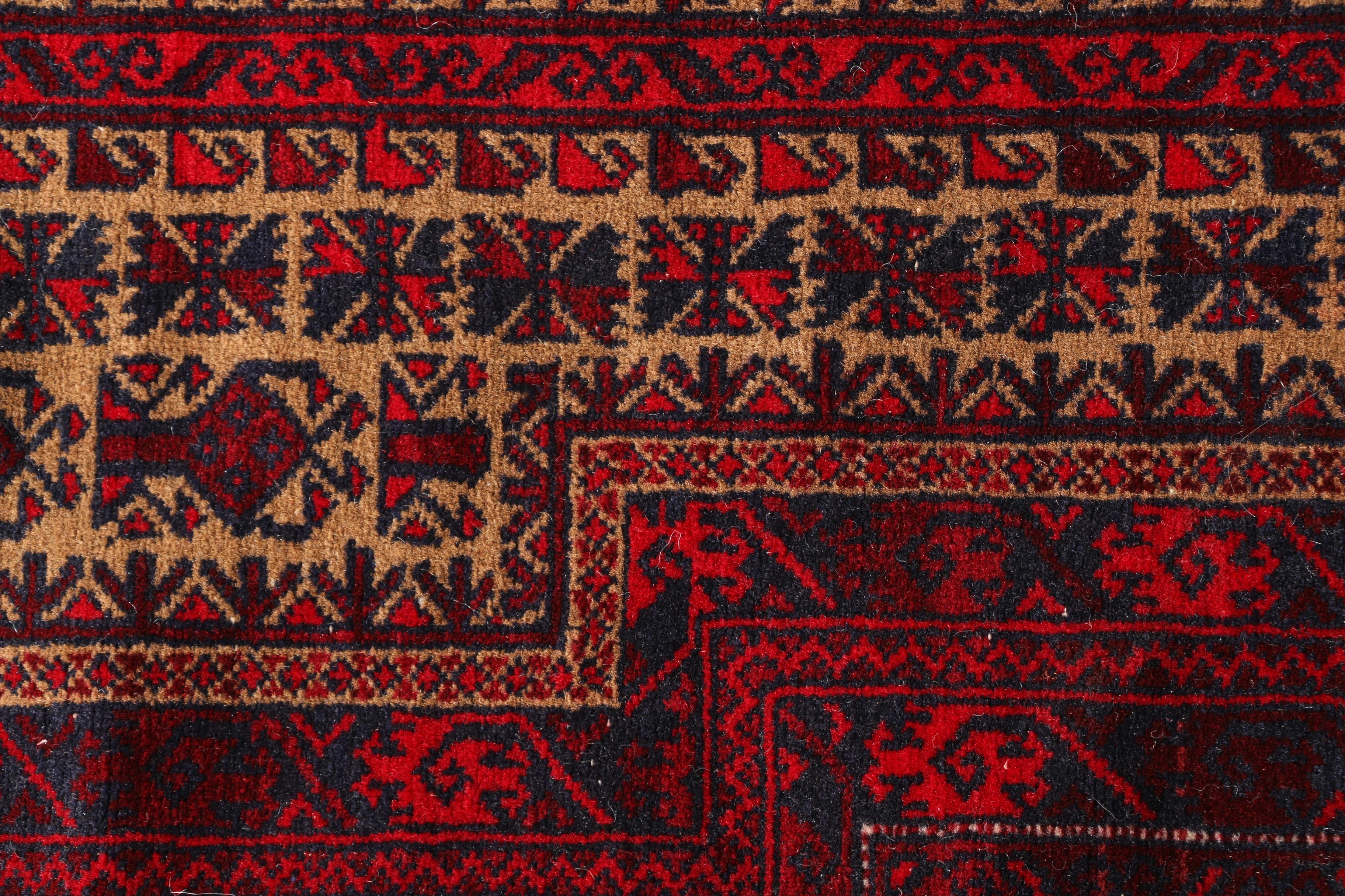 Hand-Knotted Baluch Prayer Rug