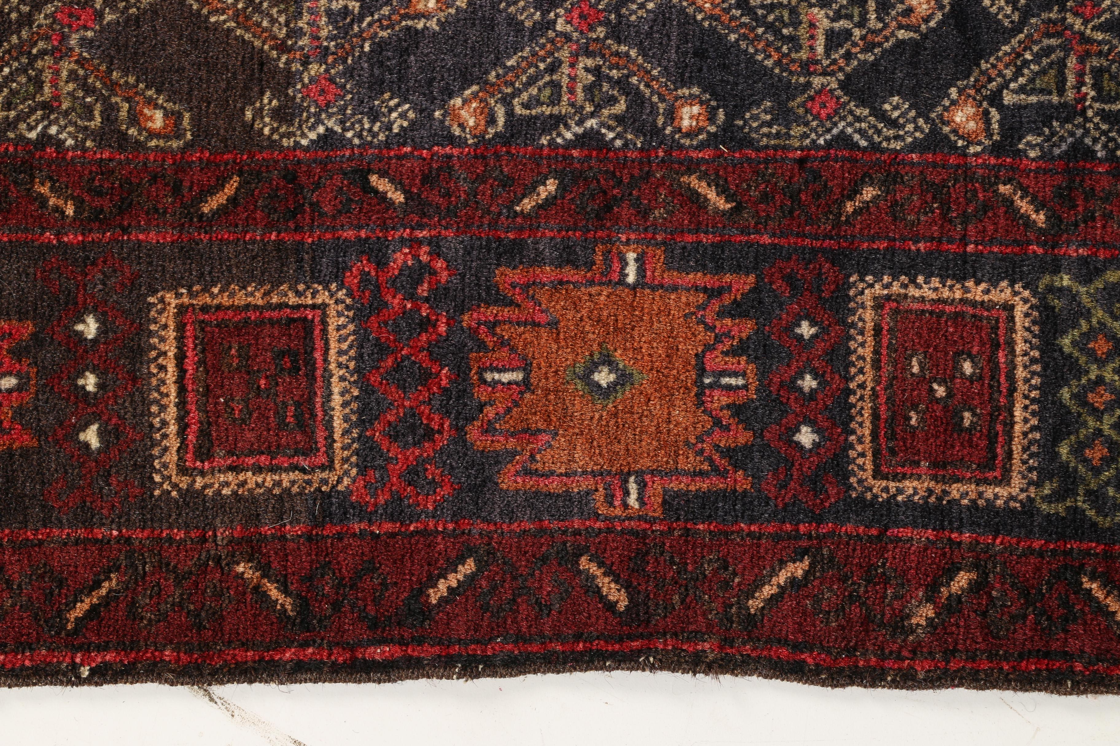 Hand-Knotted Baluch War Rug