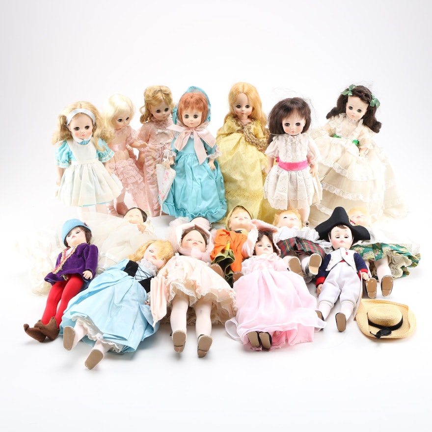 Large Collection of Madame Alexander Dolls