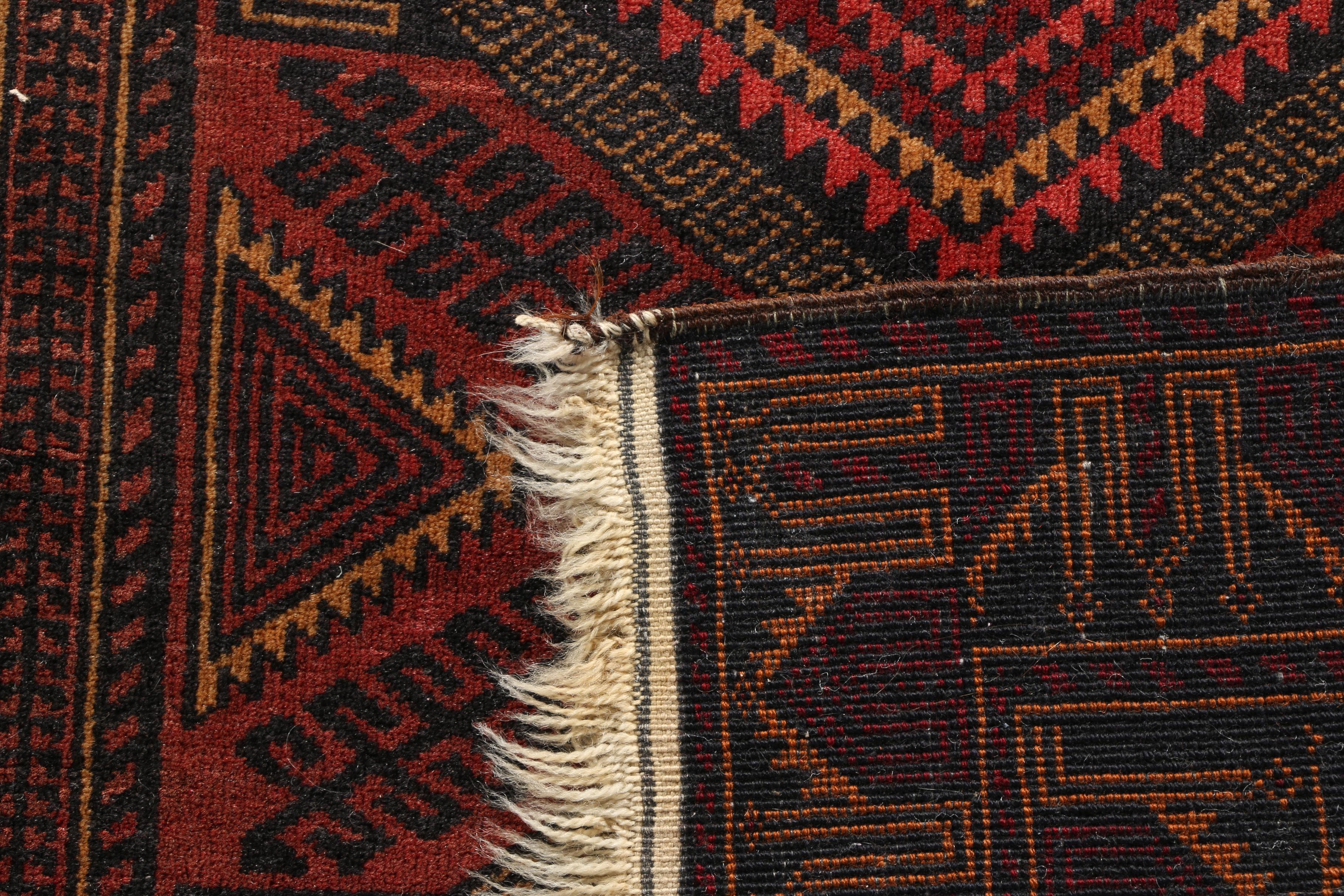Hand-Knotted Bokhara-Style Wool Area Rug