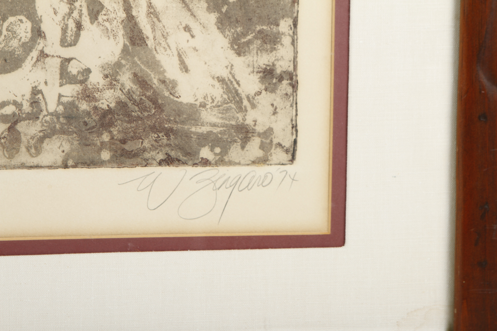 W. Zingaro Artist's Proof Intaglio "Mojave"