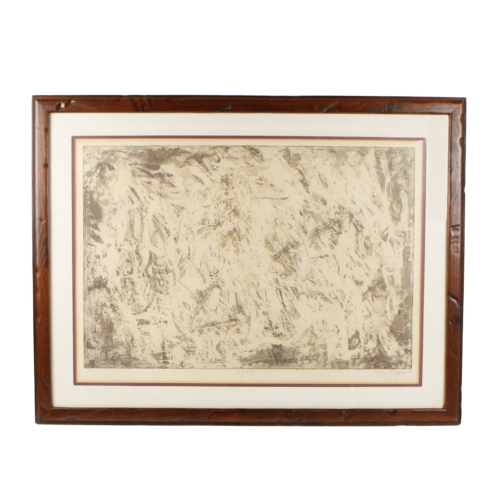 W. Zingaro Artist's Proof Intaglio "Mojave"