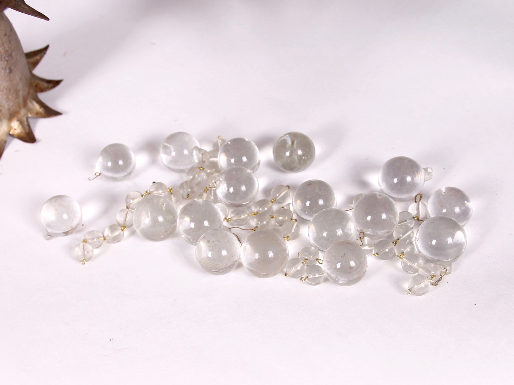 Vintage Italian Floriform Tole Chandelier