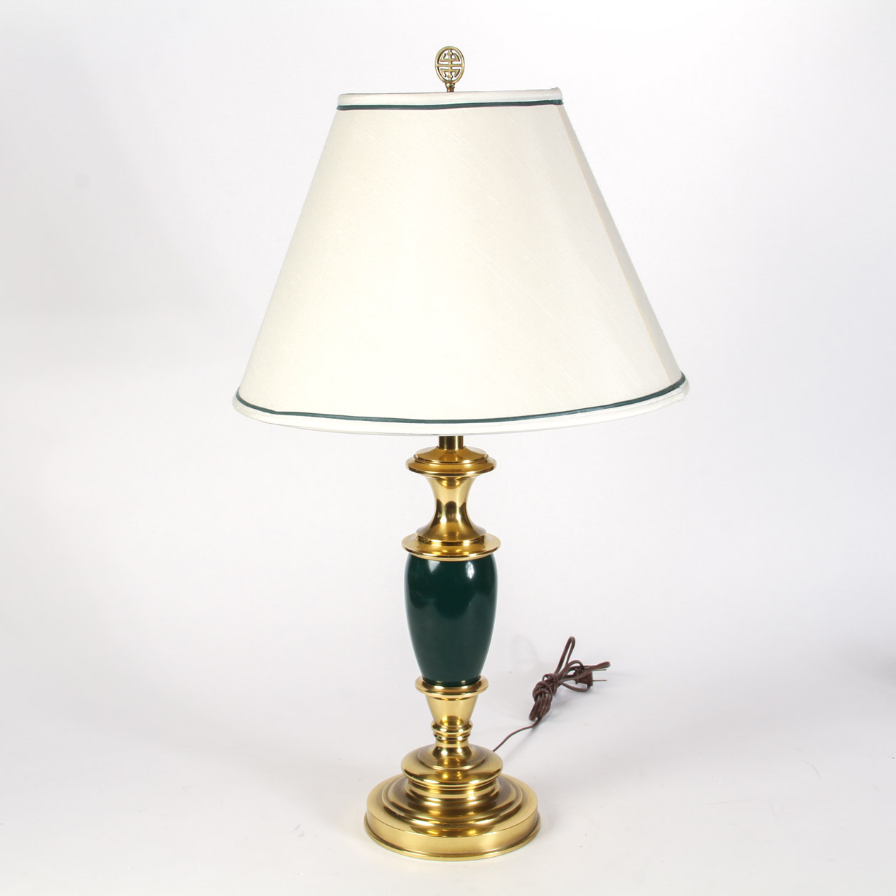 Asian-Inspired Brass Table Lamp