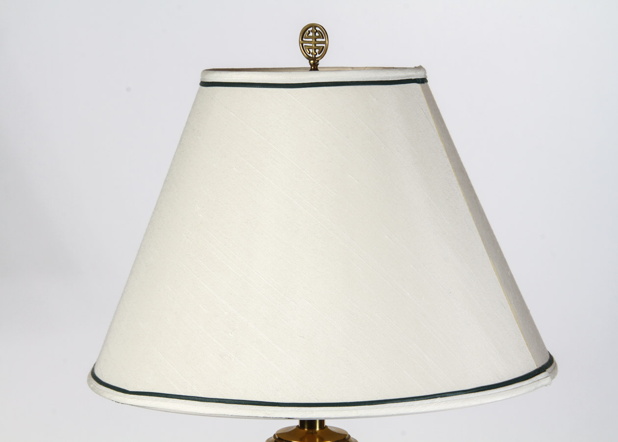 Asian-Inspired Brass Table Lamp