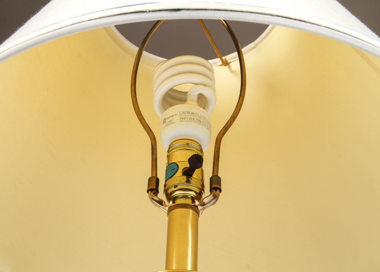 Asian-Inspired Brass Table Lamp