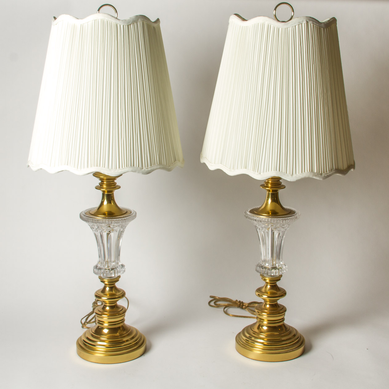 Brass and Glass Lamps