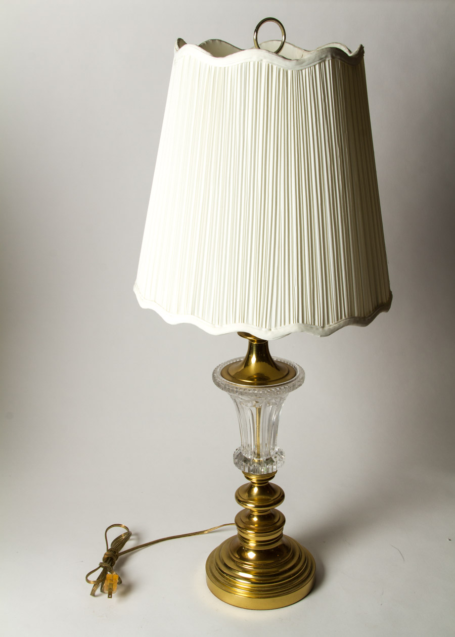 Brass and Glass Lamps