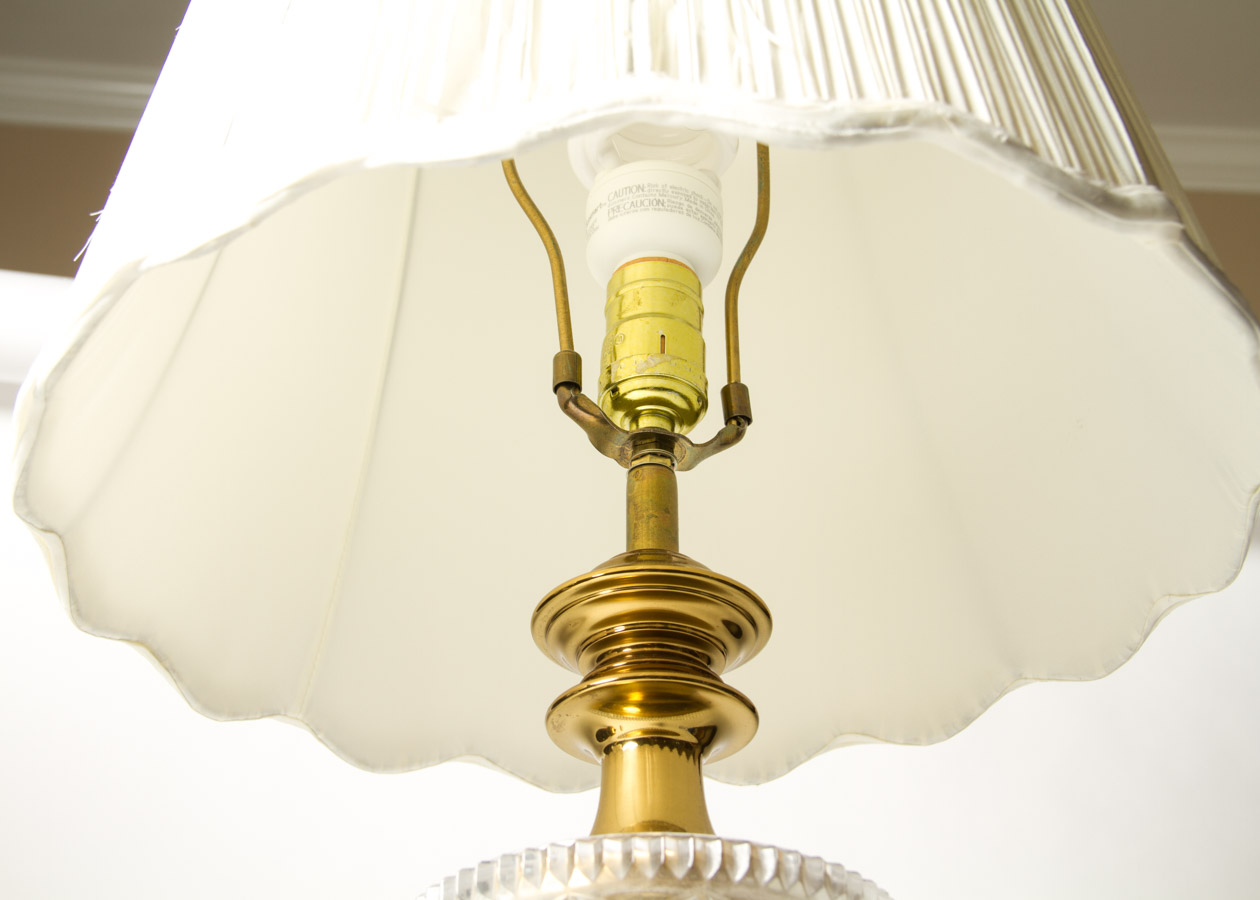 Brass and Glass Lamps