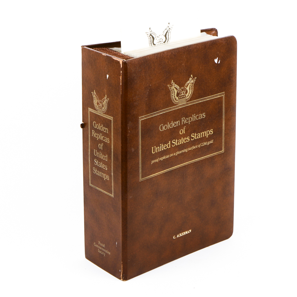 Golden Replicas of United States Stamps, 22kt gold