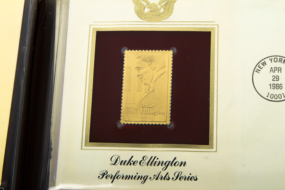 Golden Replicas of United States Stamps, 22kt gold