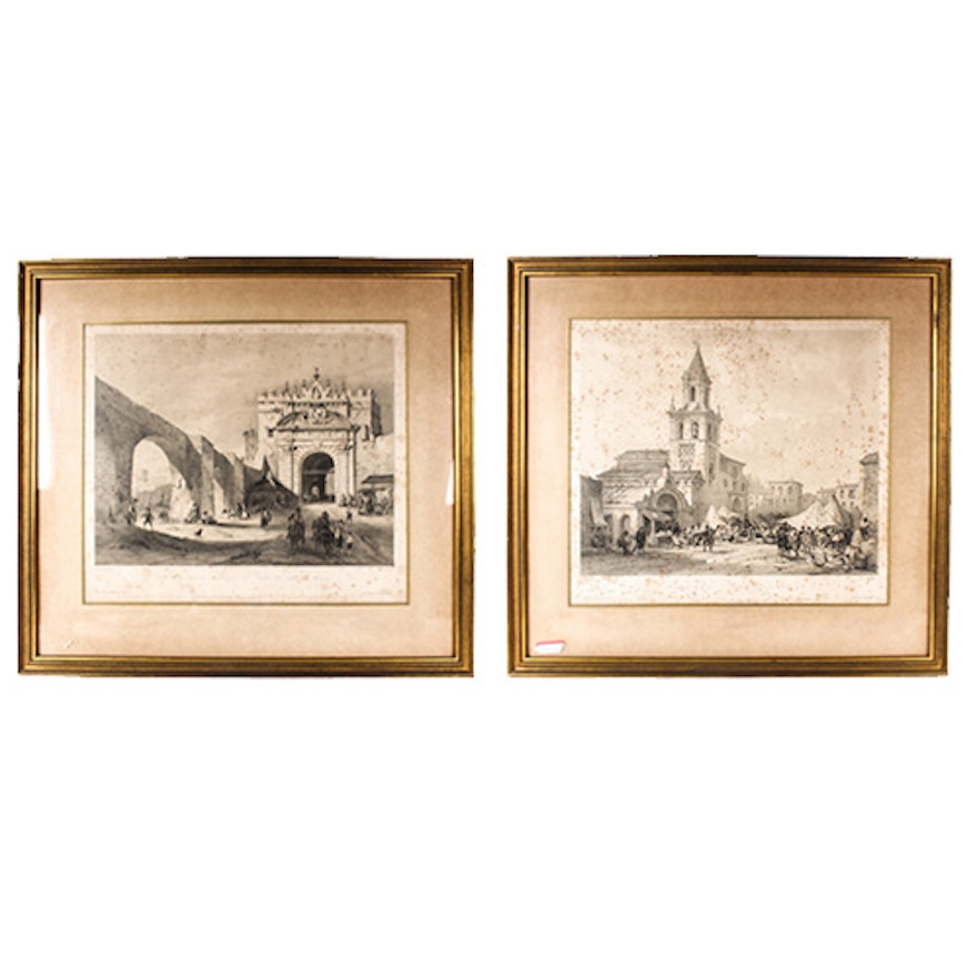 Pair of Offset Lithographs of Spain