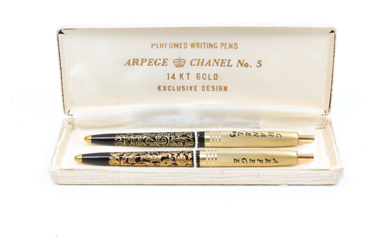 Vintage Chanel No. 5 Perfumed Writing Pens