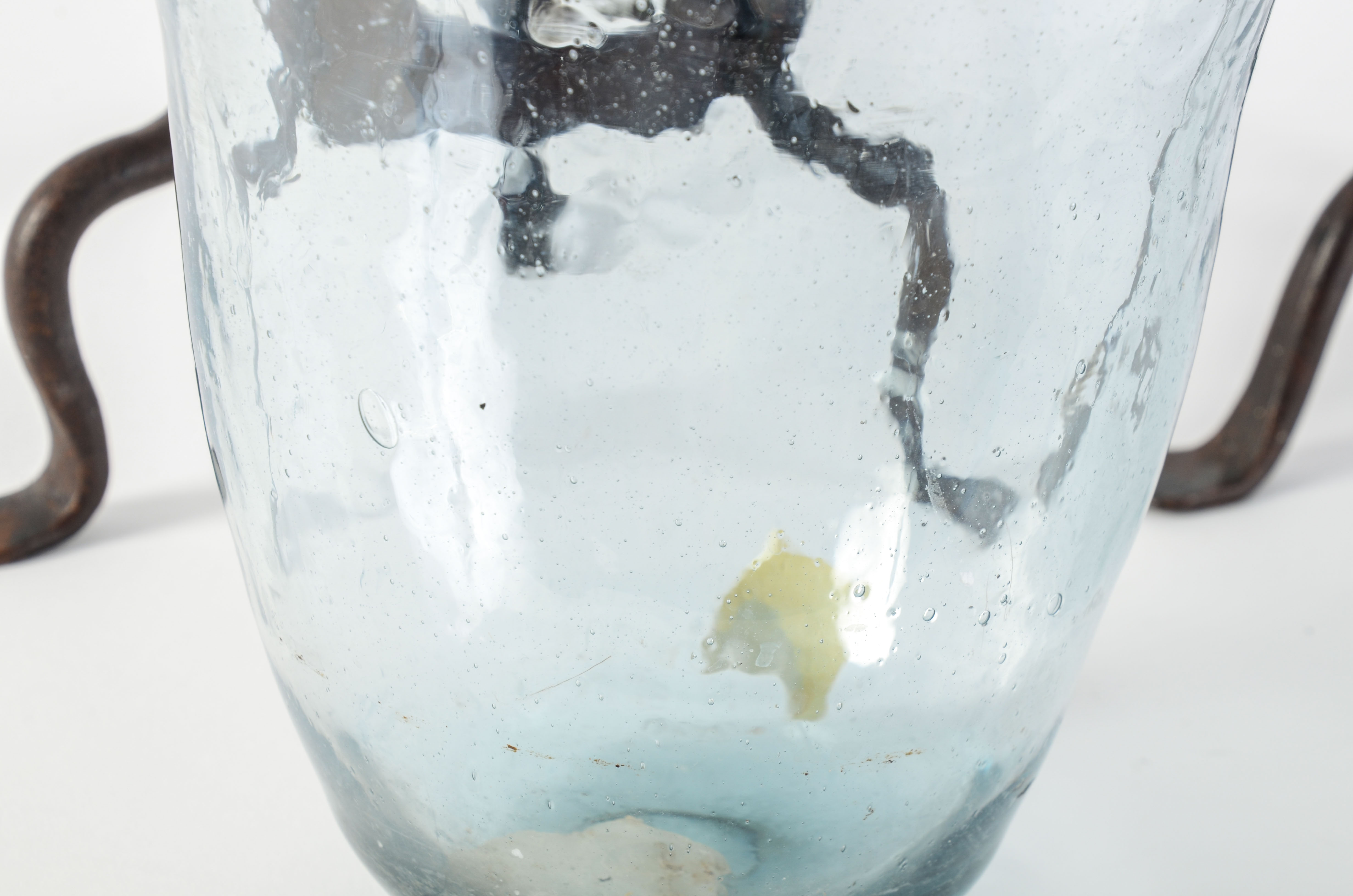 Wrought Iron and Glass Plant Stands