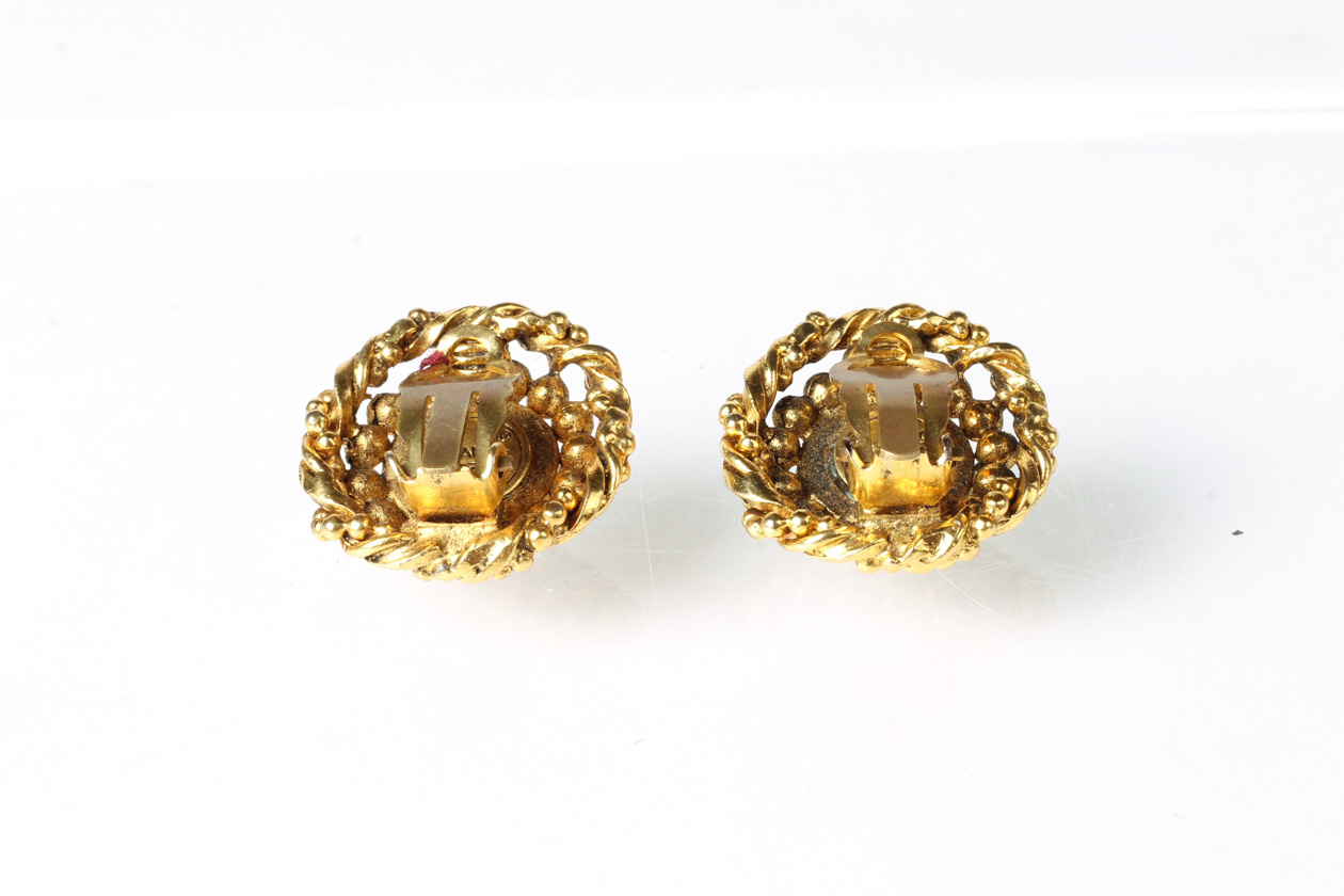 Vintage Chanel Clip On Earrings