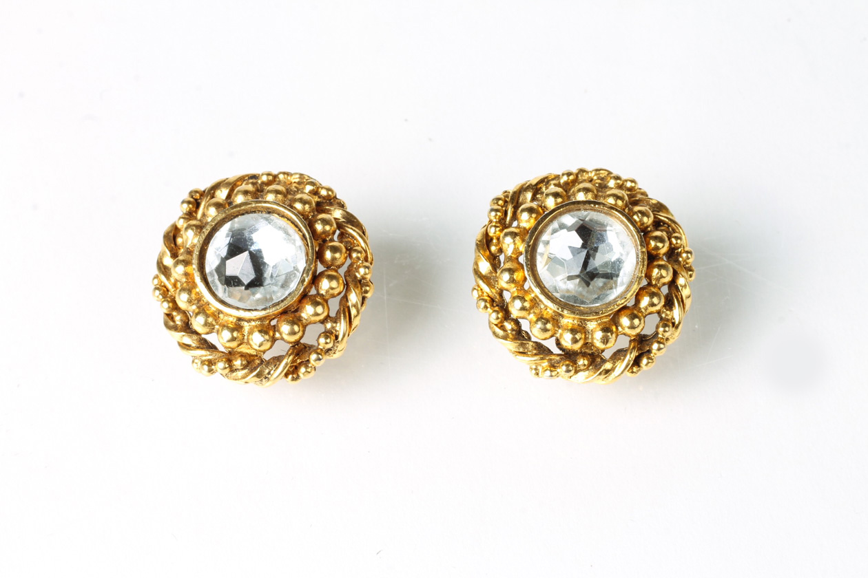 Vintage Chanel Clip On Earrings