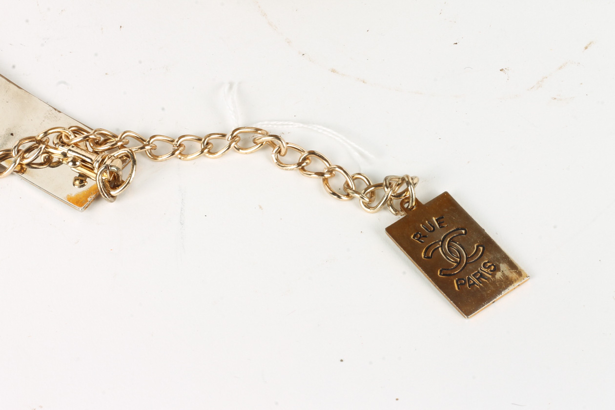 Gold Tone Reurposed Chanel Necklace