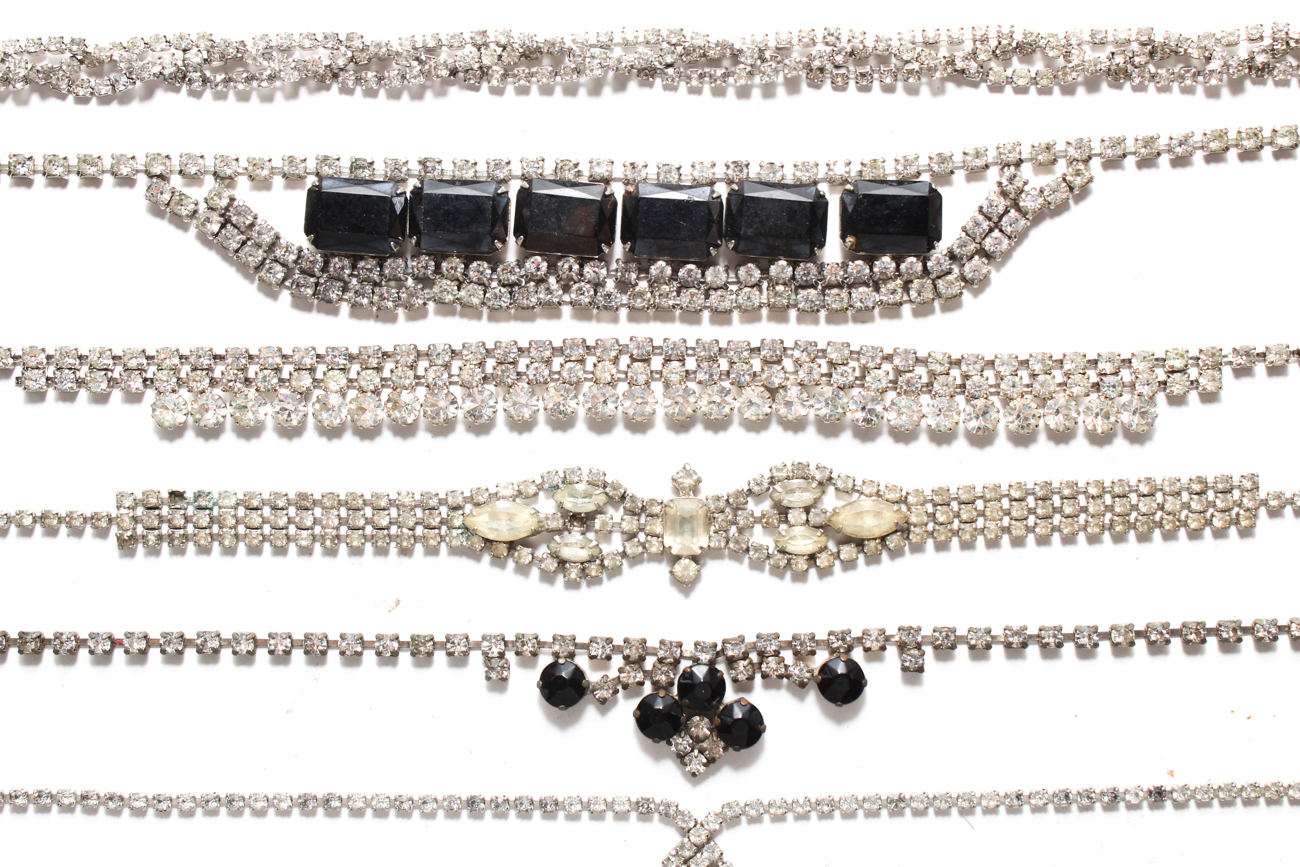 Art Deco Inspired Rhinestone Costume Jewelry