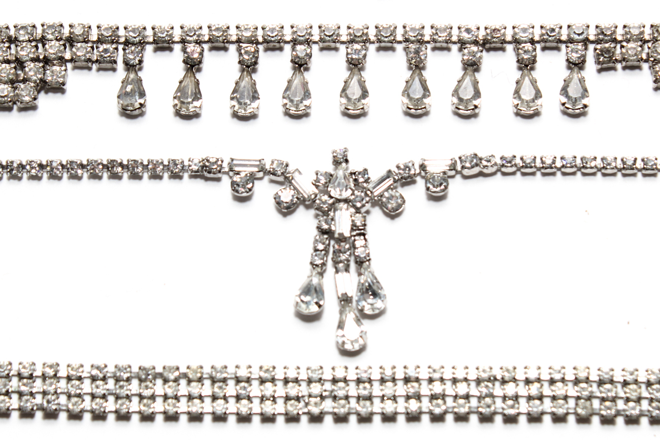 Art Deco Inspired Rhinestone Costume Jewelry