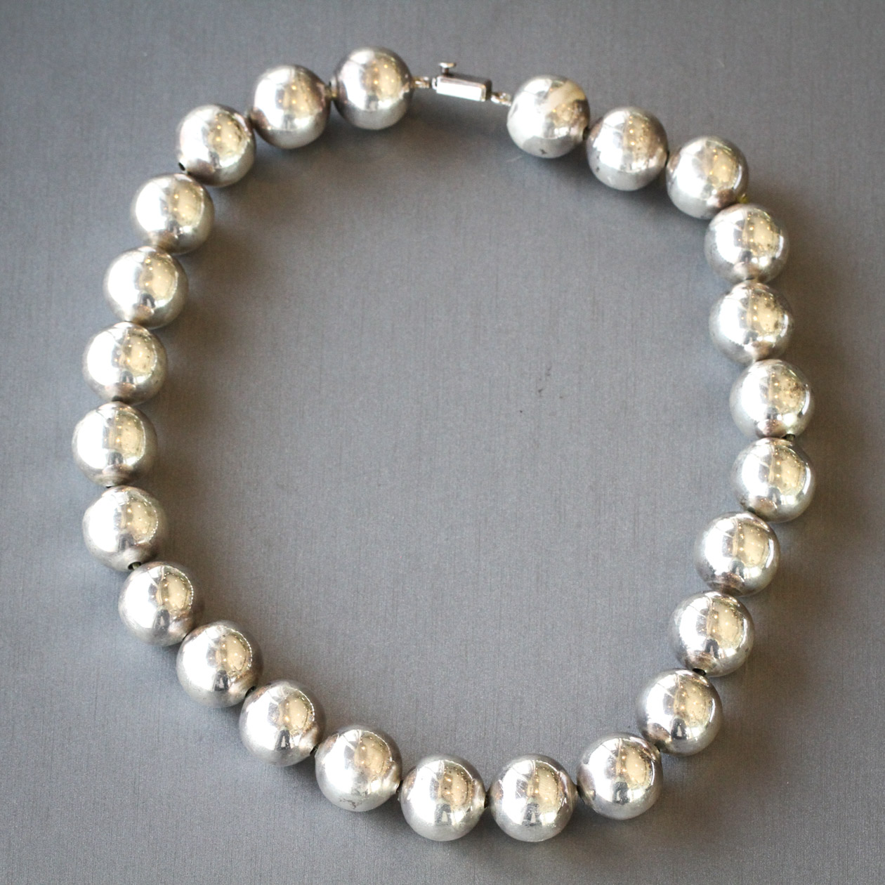 Sterling Beaded Necklace