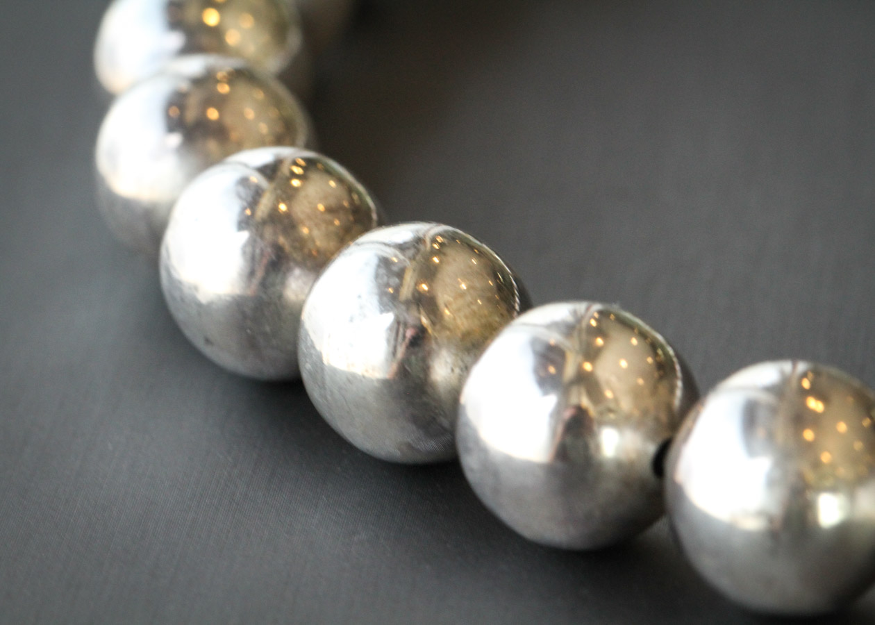 Sterling Beaded Necklace