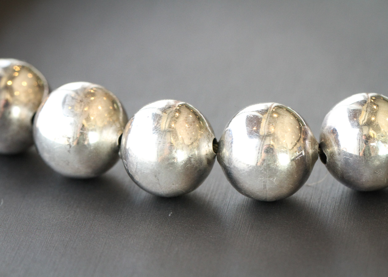 Sterling Beaded Necklace