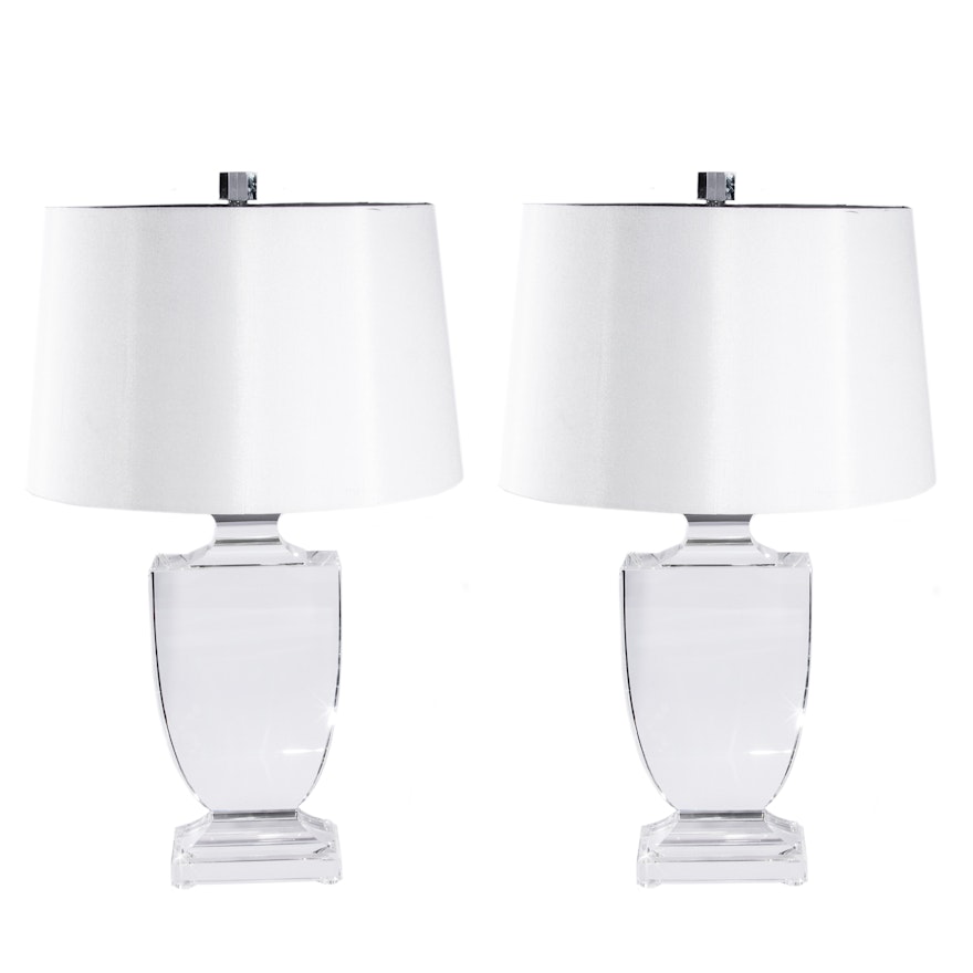 Visual Comfort Crystal Urn Lamps