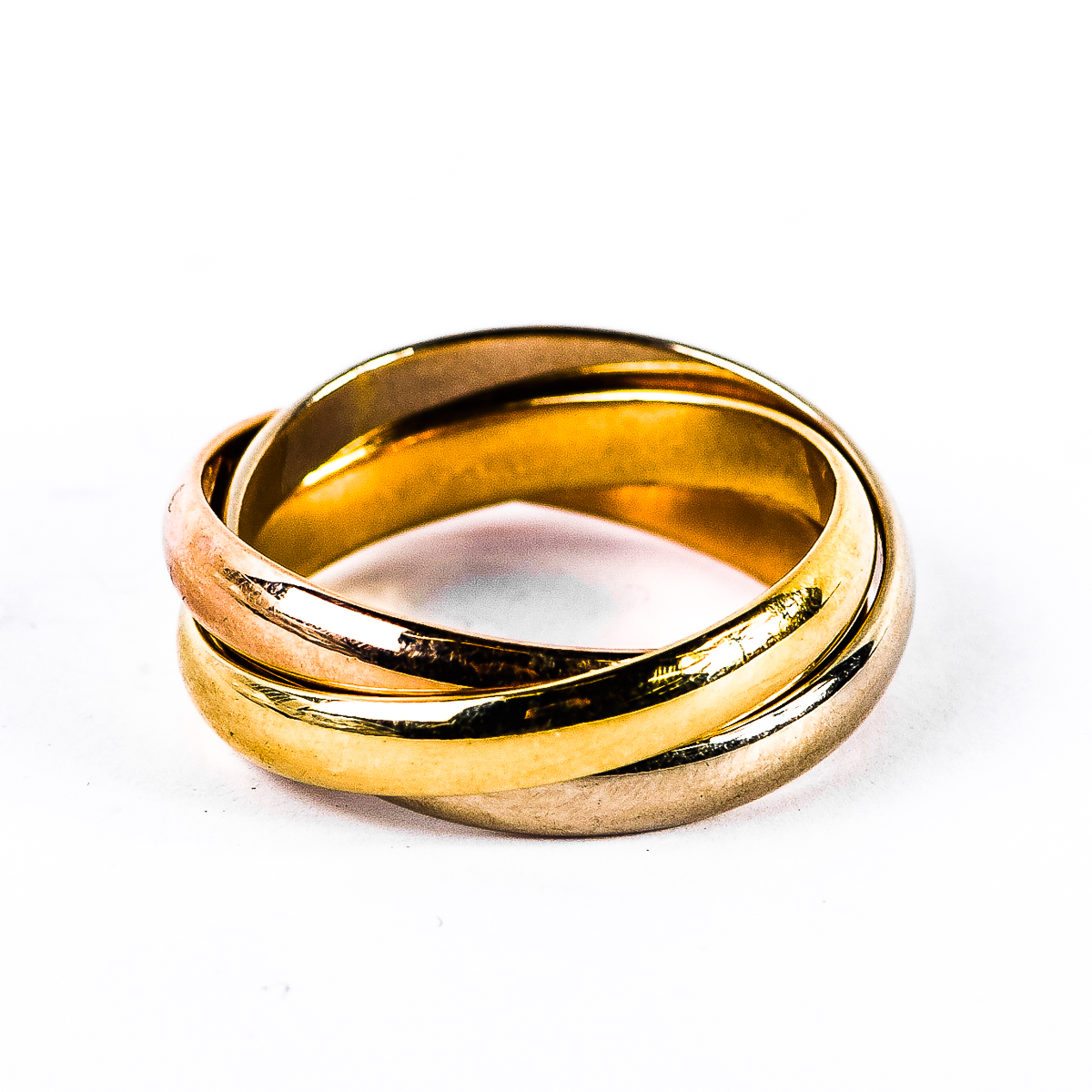 Trinity de Cartier 18K Tri-Color Gold Band