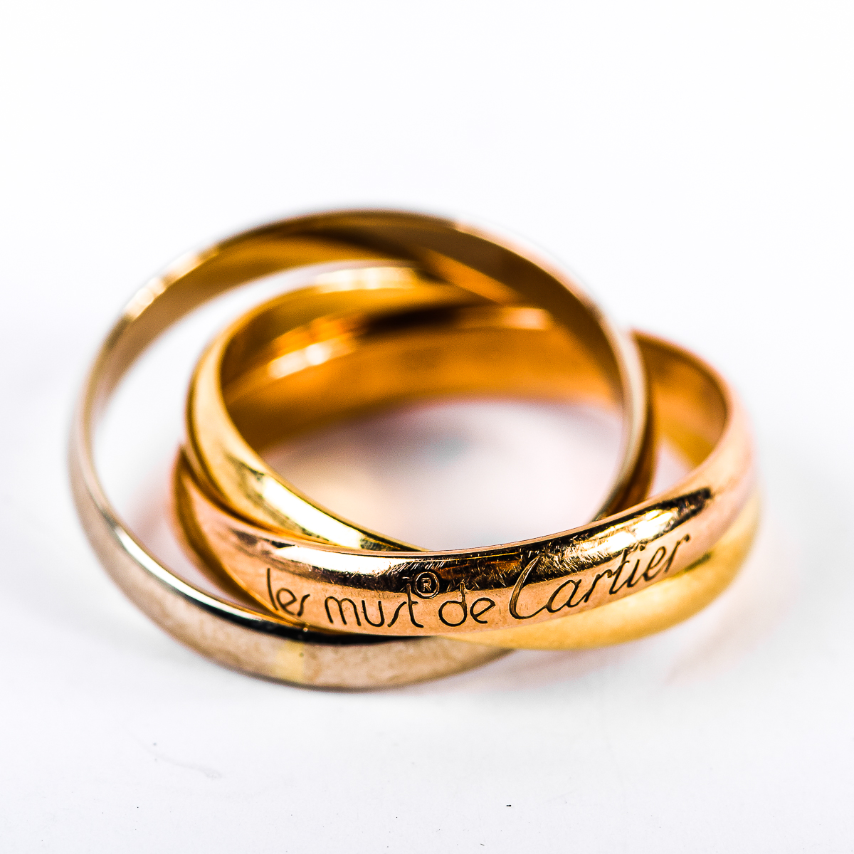 Trinity de Cartier 18K Tri-Color Gold Band