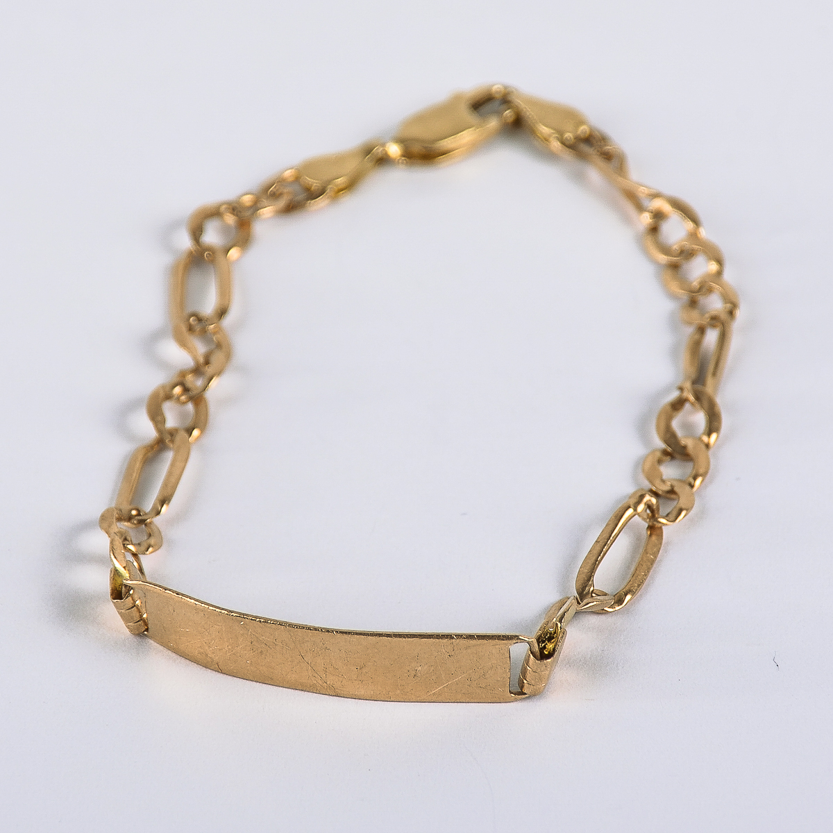 Vintage 14K Yellow Gold ID Bracelet