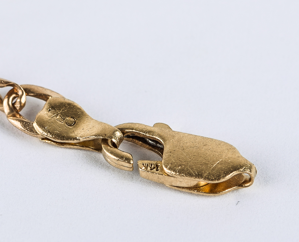 Vintage 14K Yellow Gold ID Bracelet