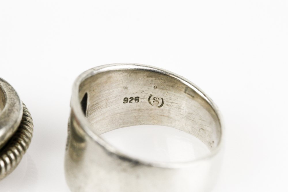 Assortment of Men's Sterling Silver Bands