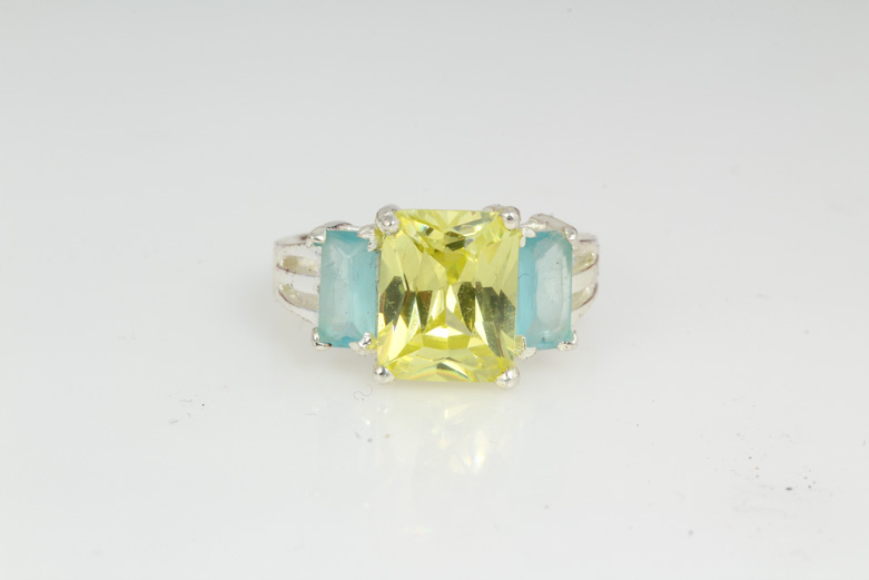 Collection of Sterling Silver and Cubic Zirconia Rings