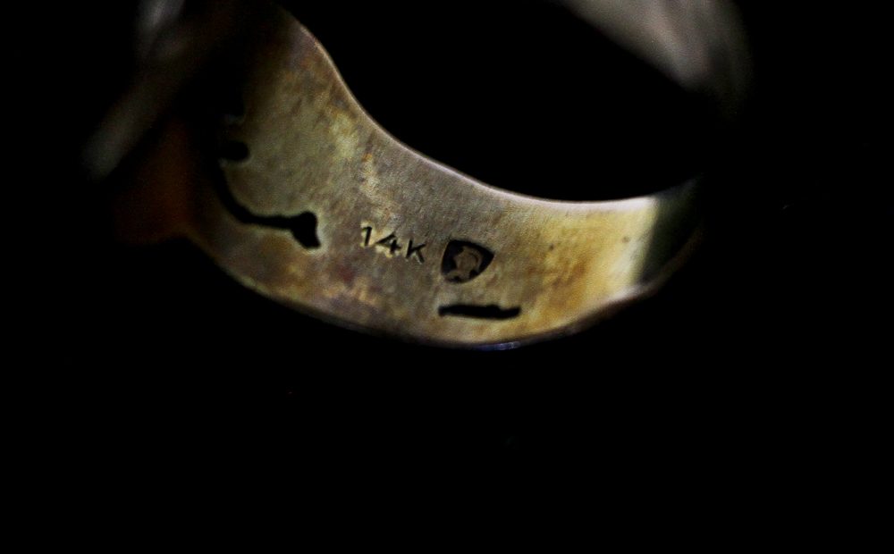 14K Gold Signet Ring