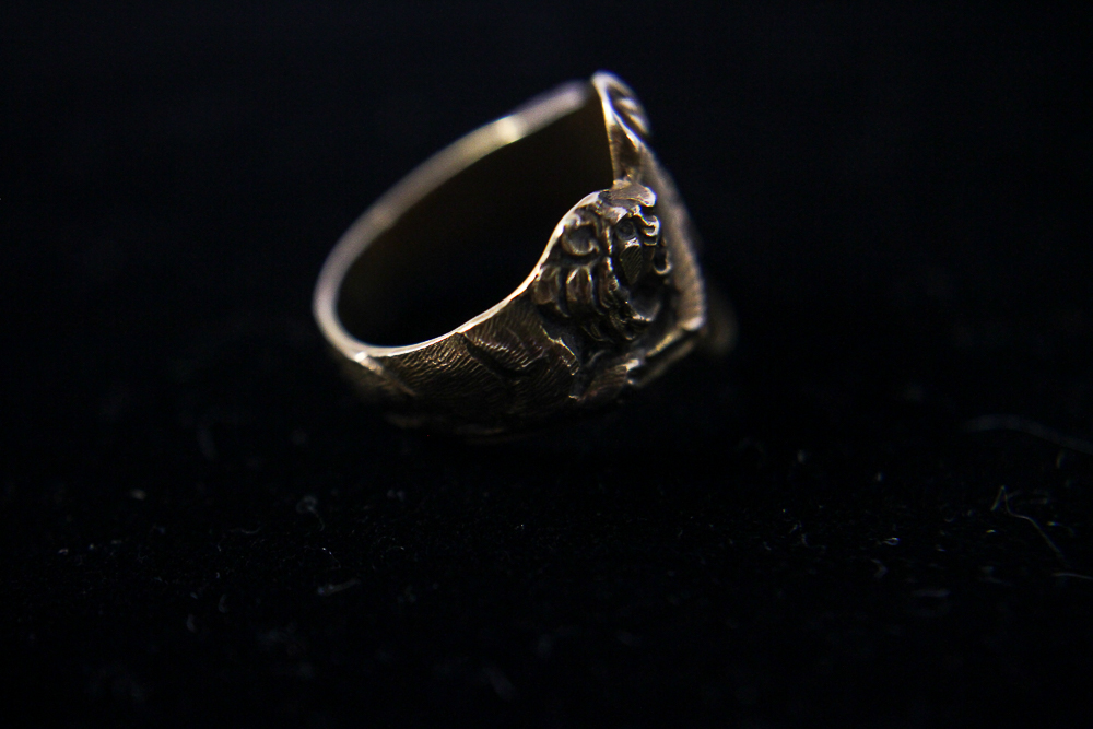 14K Gold Signet Ring