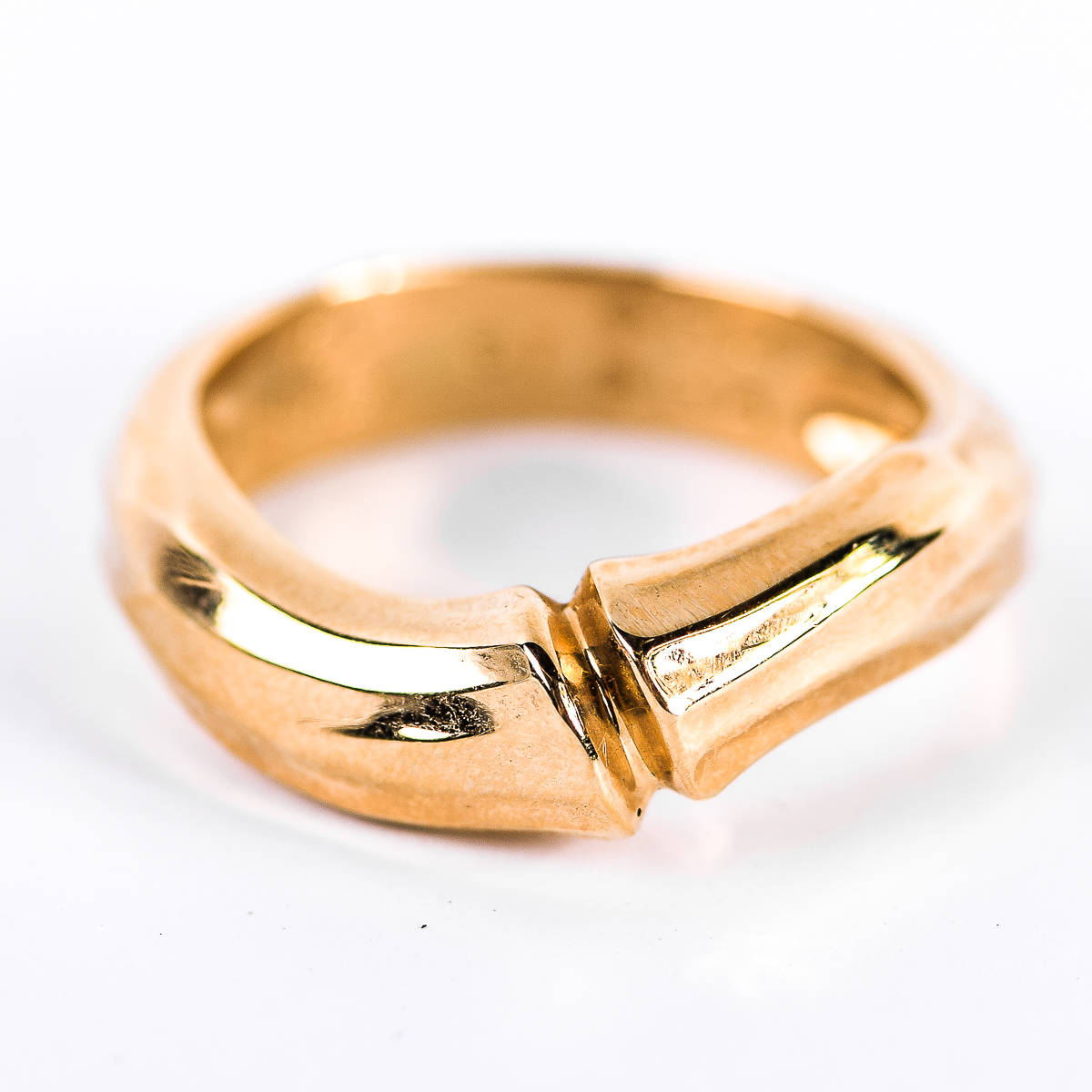 Cartier 18K Yellow Gold Bamboo Ring