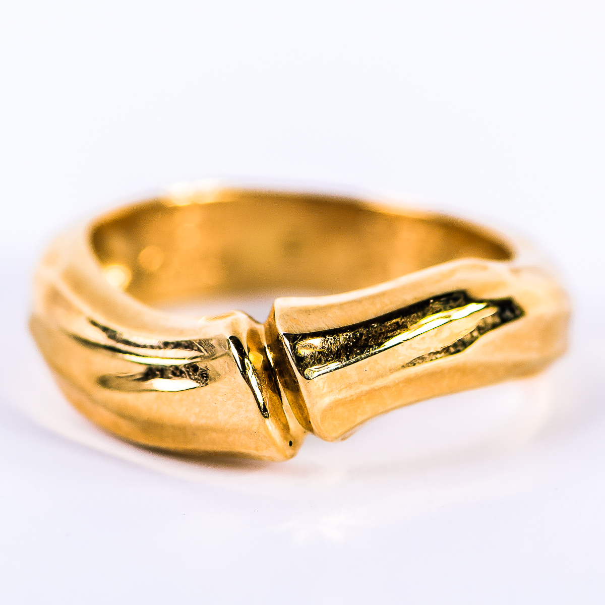 Cartier 18K Yellow Gold Bamboo Ring