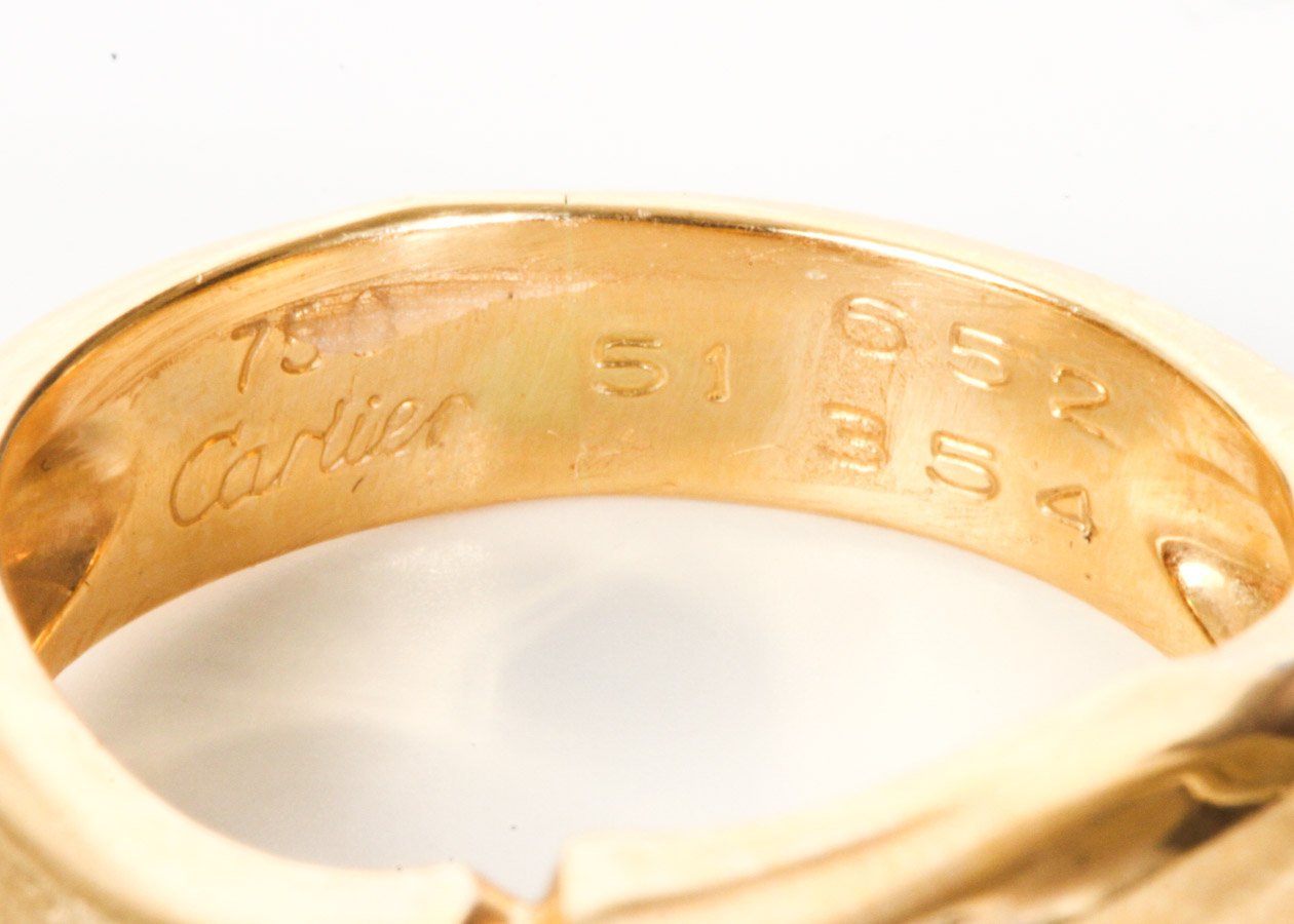 Cartier 18K Yellow Gold Bamboo Ring