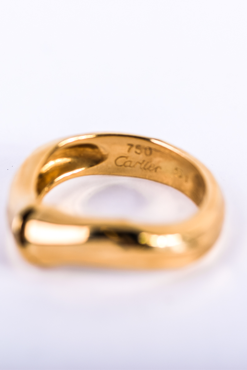 Cartier 18K Yellow Gold Bamboo Ring